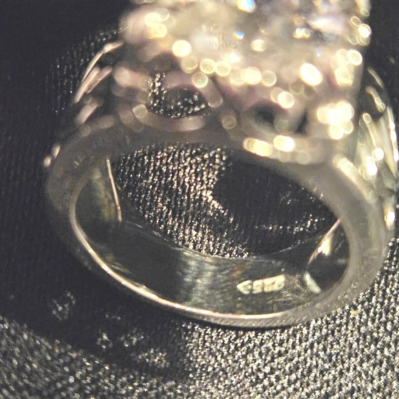 Silpada Retired Sterling Silver Uptown CZ Holiday Party Ring Sz 6 - Picture 11 of 14